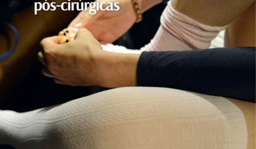 Meia de compressão pós-cirurgia